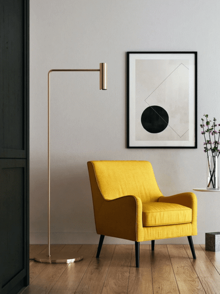 Abel Armchair, Velvet & Linen, Grey Blue